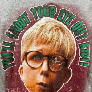 A Christmas Story Branded Movie Tee "You'll Shoot Your Eye Out" T Shirt Size Med